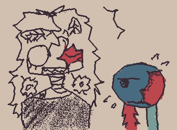 @Jai-traces "0MG W3'R3 M4TCH1NG!!! D4TS S0 K3WL!!!" I like to think that AK-47 freaks out when she sees someone with a face scar