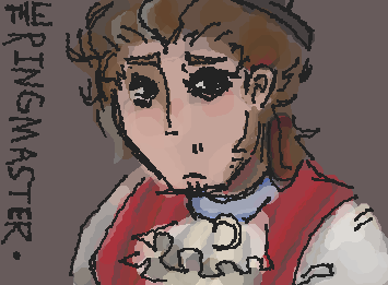 ringmaster Eli as requested by @Eli-draws !! im not too happy with it sorry ^^;