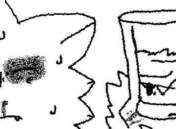 ok this is really bad you can tell it was supposed to be just minty because hes absolutely MASSIVE and brandy looks so bad bc this is my first time drawing em