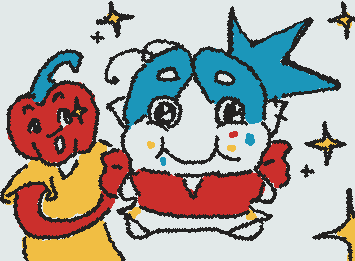 arlo hugging my sona and in awe of it's greediness (sona ate the confetti)