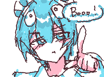 だいぶ前だけど歌枠のおさでいくんの『Booo!』めっちゃ可愛かった記憶があるので…⬅️
想像と気合で描いた