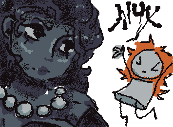 @Eli-draws 's sona and his oc, Nyx, as requested by him. I hope your day gets a bit better ^^