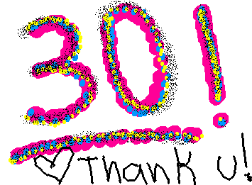 Thanks sooo so much for 30 followers!! <3 You guys are the coolest :]