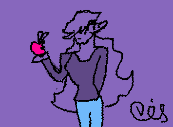 Mmmmmm, yummy apple.