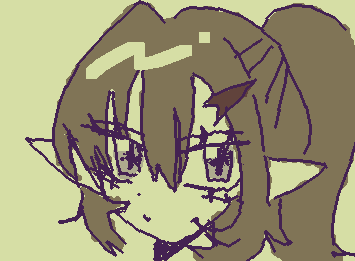 ペンどっか行ったから久しぶりの指描き
