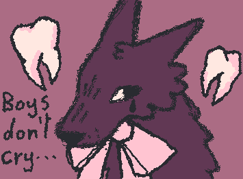 Sometimes the teeth you use to defend yourself are taken from you, you don’t have too suck it up and “be a man” allow yourself to be soft.🖤