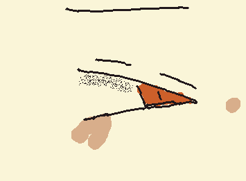 お目々^^　えがらちがうけどね　ちがう風にかいた