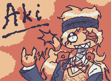 @DoombringerIloveyou AK-47 gave off punk vibes, so I tried to lean into that (If you don't like the nickname then that's okay) 💛❤