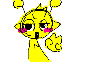 初のWigglypaintでスプランキーのサイモンを描きました！