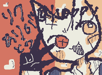 @happy さん　リクエスト答えてくれてありがとう！！お礼に描きました！！（多分似てない笑）