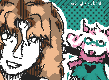 I drew James Hetfield and Ralsei for @Soup Can :]