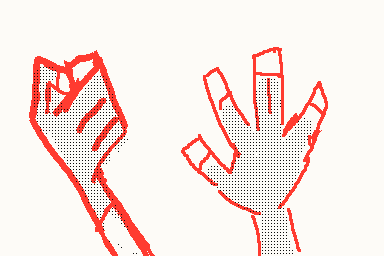 手が描けない私の手のイラスト練習