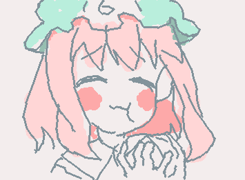 @inari 出来ました！幽々子ちゃんです！
もう寝ますおやすみなさい💤