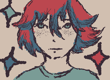 Standing in the wind! (I think I might be addicted to wigglypaint…)