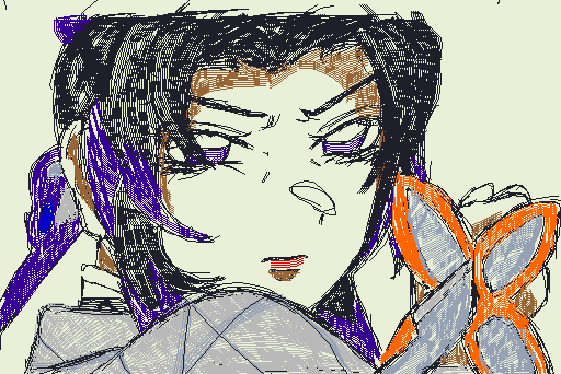 I drew Shinobu from Demon Slayer! Idk the top of her head is like that.Can someone tell me why that happened?THANK YOU @piccione for helping me do this!😊