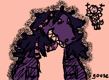 my favorite purple dinosaur(and bonus noelle)i drew susie with my friends personal headcannon of her with raccon tail streaks in her hair ^^(repost bc of spelli