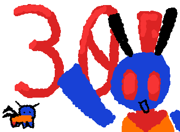 WOWOwW!!! THIRTY,,PEOPLE!!! WOOAOHH!! WOWOWO!! THANKS GUYS!!! ONLY 70 MORE BEFORE 100!!! im rlly happy u guys enjoy my stuff, even if it isnt super good.. :)