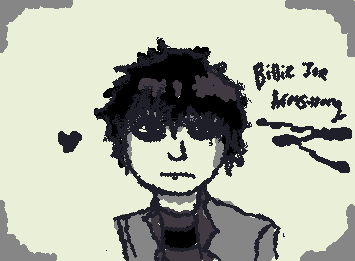 @Soup Can sooo u told me to draw something green day so i drew billie joe but uhmm...what do we think about this one 🤧💔)