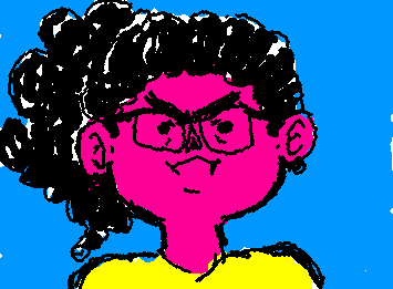 Um retrato da minha esposa! Notem a expressão de raiva no olhar dela, o desgosto e desaprovação...