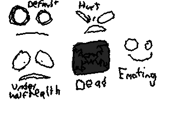 here is an updated version of my p.AI.nter faces for my p.AI.nter vee skin concept for a made-up collab for pressure and forsaken