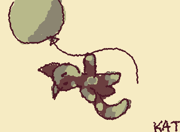 Mossy cat drifting away