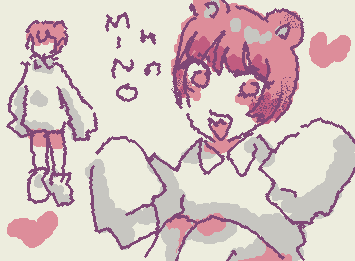 ウチが小学生の時に描いたオリキャラ「みの」！