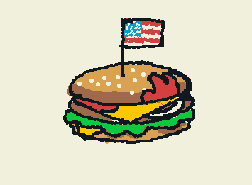 america burger. yeehaw