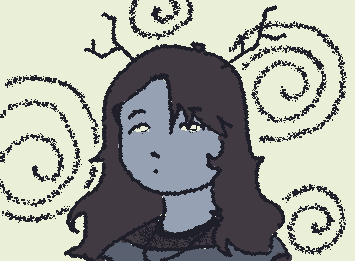 my oc debi :3 a kid and a deamon oc friends with my oc shara :]