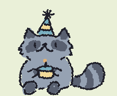 Birthday Raccoon! For Eric