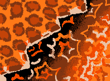 Leopard print bg for a request (I like how it turned our ^^)