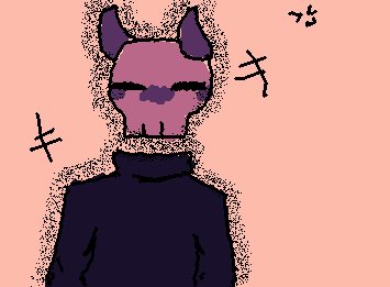 Everyone's drawing each others ocs so i decided to draw SockPuppet's oc! couldn't find the right colours so i had to improvise :>