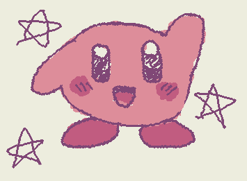 I didn’t know what else to draw then I stumbled across a Kirby drawing. Ty @HAKATA!