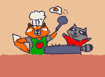 Io e Boggy che prepariamo dell'ottimo hardware