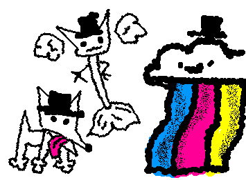 was bored so i made random things with top hats :3