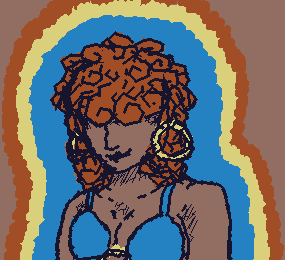 a (somewhat old) doodle of my oc based on the monkees' album "pool it!" !!!