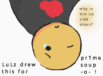 Drew this for @pr1me_soup -o- cuz they're my fav wigglypaint artist! It came out upside-down though TvT. It's Mequot! Hope u like it!