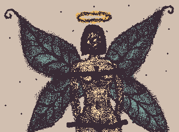 (I've obscured some details) but the drawing is of a mythical creature (:
