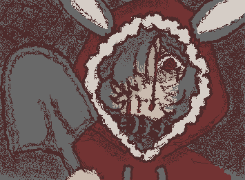 Silly guy… No, the ears on his hood aren’t real- He’s actually a wolf lol