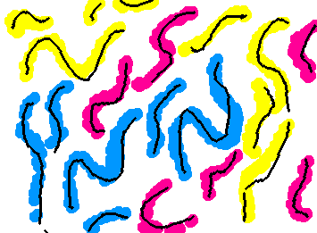 A bunch of squiggly lines for, creativity? I guess.