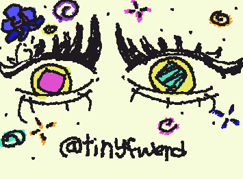 i think i found my new fav color palette! <3 i like drawing eyes like this its just so tuff
