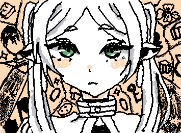 フリーレン描いてみました！！使える色増えないかなーー