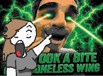 he took a bite of a boneless wing 🗣️🗣️🔥