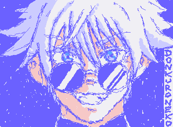 Satoru Gojo fan art (puedes ver el speedpaint en mi tiktok: donkuroneko)