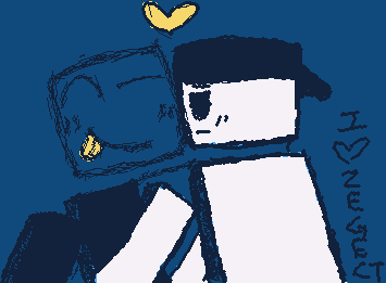 GAHH ZEGECT..I cant draw 2 people together at all djawdajbdaj #Ilovegayminecraftmen