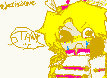 Abel (sad) // joke bc my friend told me that I should make his pupils bigger (I would feel bad if he actually cried </3)