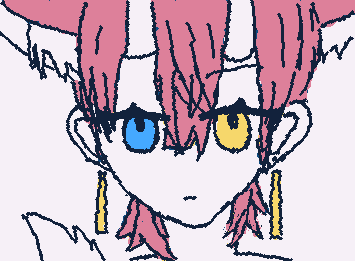 @inari描けたよ〜 inariのキャラより下手になったし、髪とかはまぁ、気になしないで::wp-anime-shake::