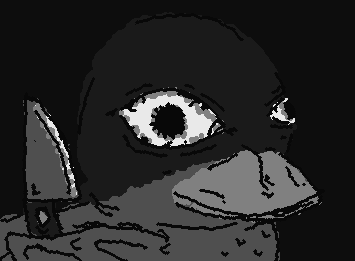 Angy duck for @the peanut dragon . probably not exactly what you had in mind :)