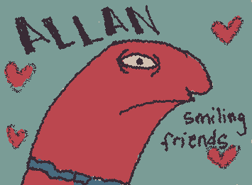 Allan smiling friends