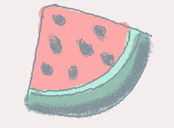 Watermelon.... Have you noticed that I've used the game's default color palettes?