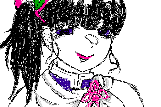 I drew Kanao from Demon Slayer!